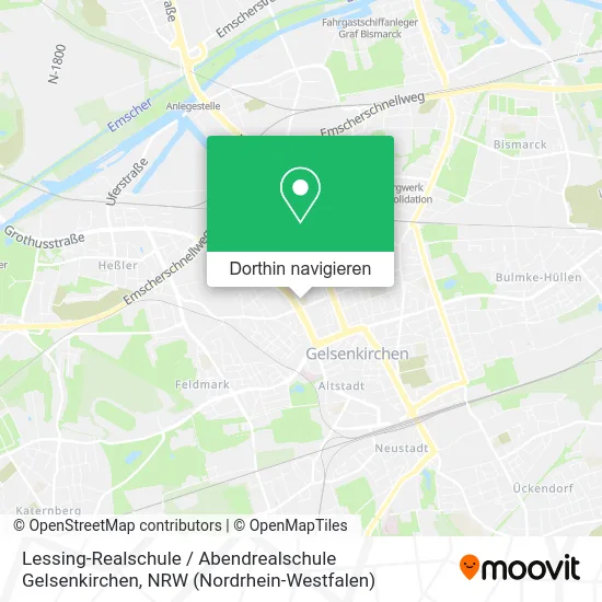 Lessing-Realschule / Abendrealschule Gelsenkirchen Karte