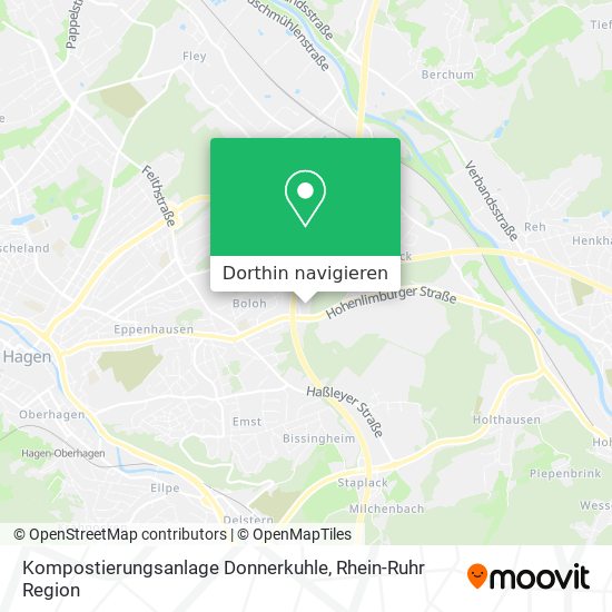 Kompostierungsanlage Donnerkuhle Karte