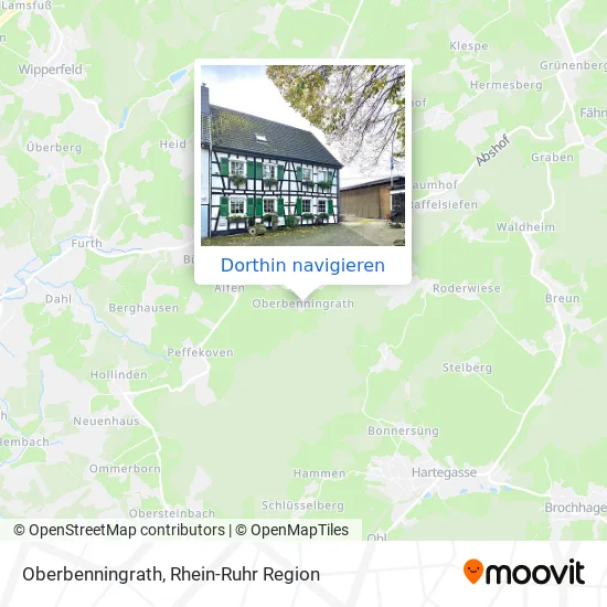 Oberbenningrath Karte