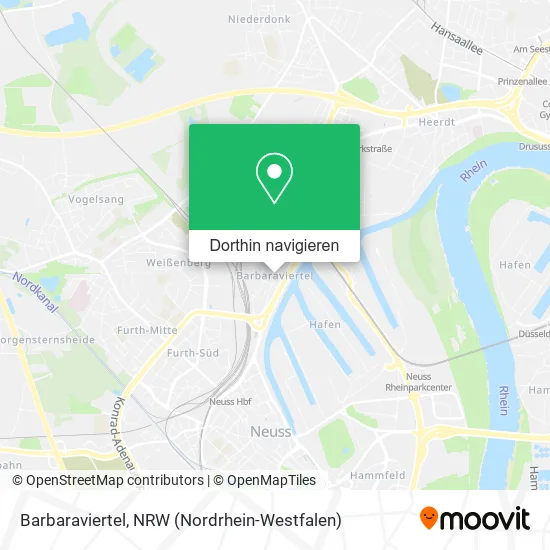 Barbaraviertel Karte