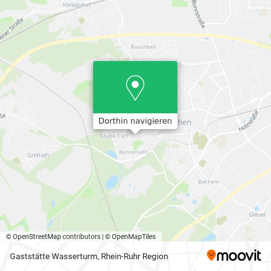 Gaststätte Wasserturm Karte