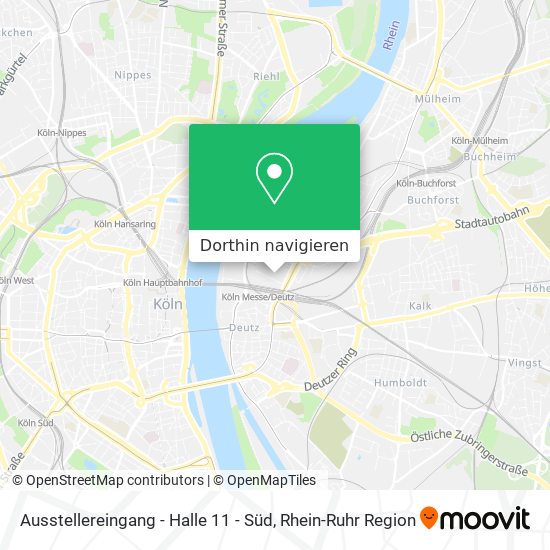 Ausstellereingang - Halle 11 - Süd Karte