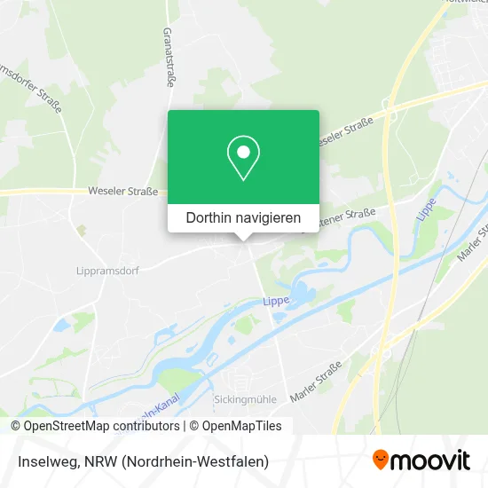 Inselweg Karte