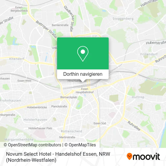 Novum Select Hotel - Handelshof Essen Karte