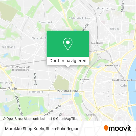 Marokko Shop Koeln Karte