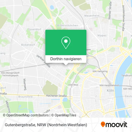 Gutenbergstraße Karte