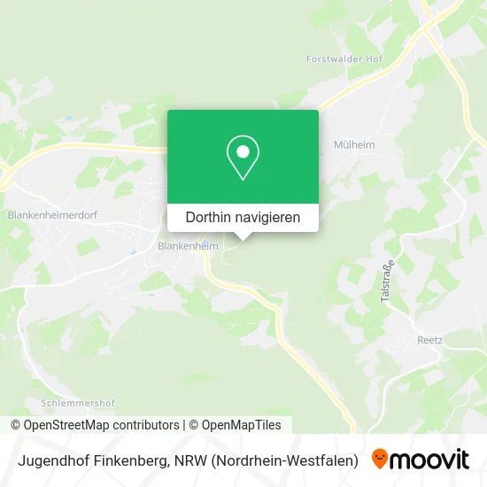 Jugendhof Finkenberg Karte
