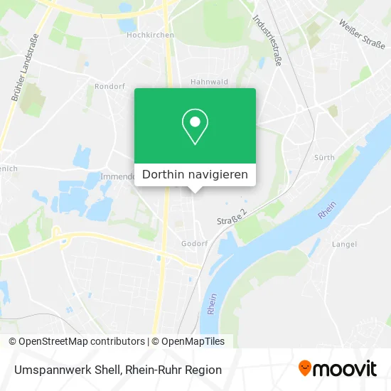 Umspannwerk Shell Karte