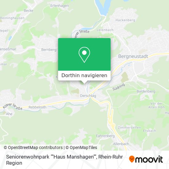 Seniorenwohnpark ""Haus Manshagen"" Karte