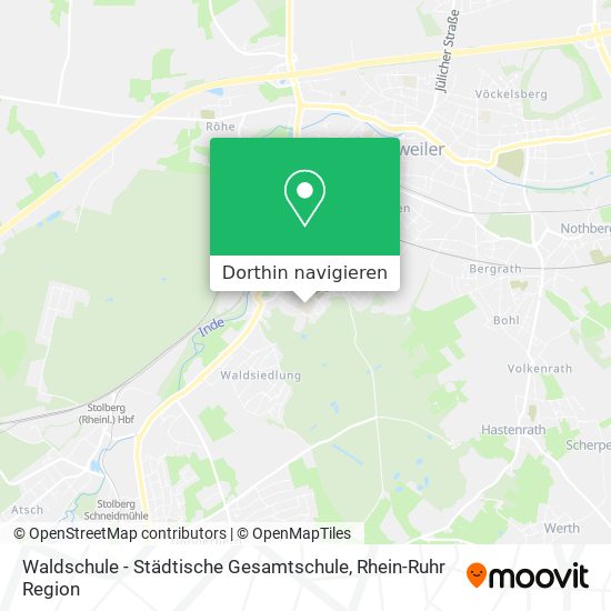 Waldschule - Städtische Gesamtschule Karte