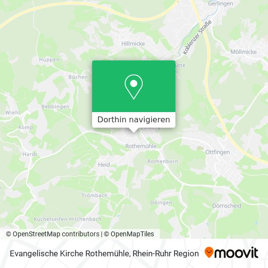 Evangelische Kirche Rothemühle Karte