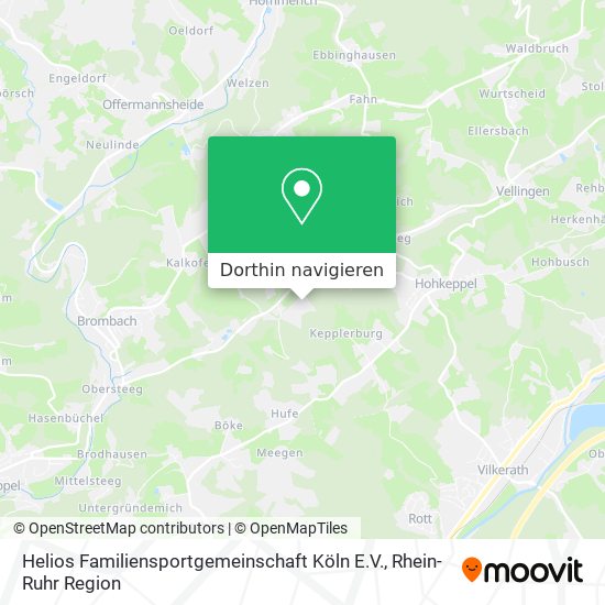 Helios Familiensportgemeinschaft Köln E.V. Karte
