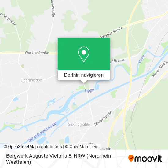 Bergwerk Auguste Victoria 8 Karte