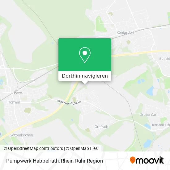 Pumpwerk Habbelrath Karte