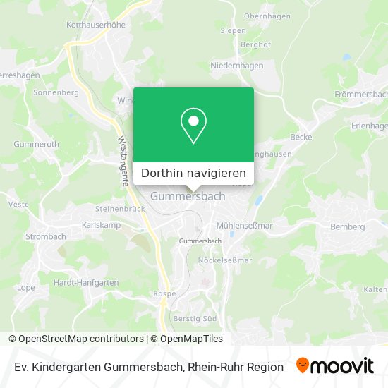 Ev. Kindergarten Gummersbach Karte