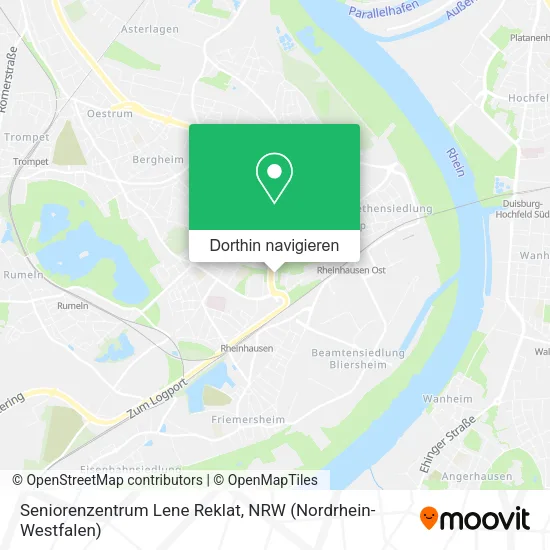 Seniorenzentrum Lene Reklat Karte