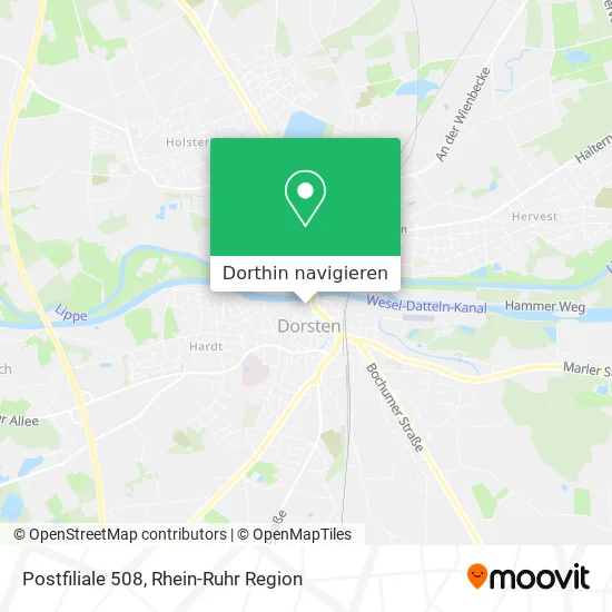 Postfiliale 508 Karte