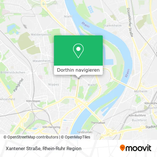 Xantener Straße Karte