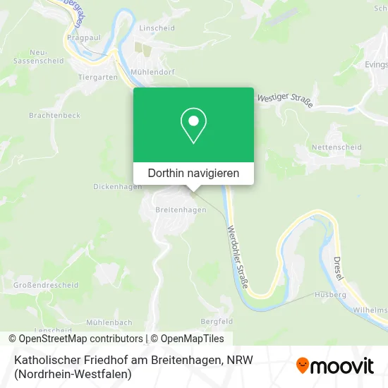 Katholischer Friedhof am Breitenhagen Karte