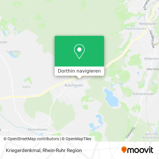 Kriegerdenkmal Karte