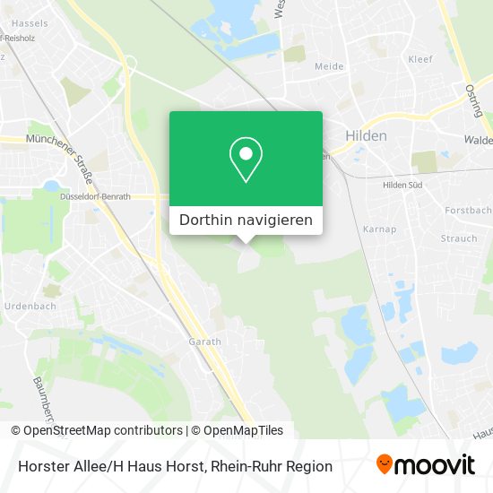 Horster Allee/H Haus Horst Karte