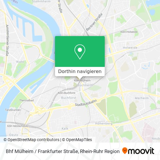 Bhf Mülheim / Frankfurter Straße Karte
