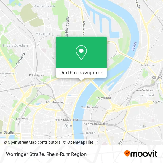 Worringer Straße Karte