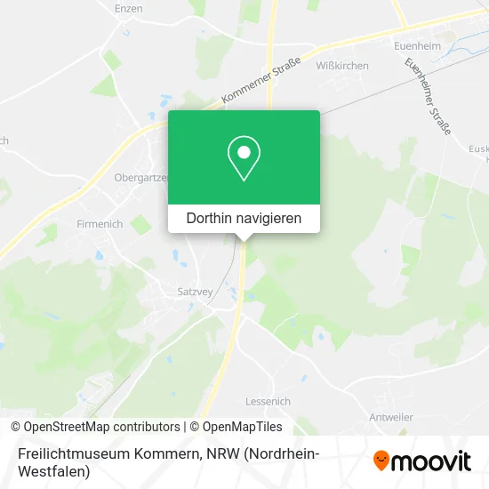 Freilichtmuseum Kommern Karte