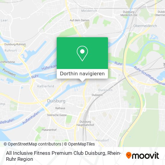 All Inclusive Fitness Premium Club Duisburg Karte