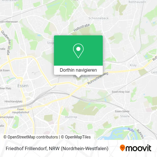 Friedhof Frillendorf Karte