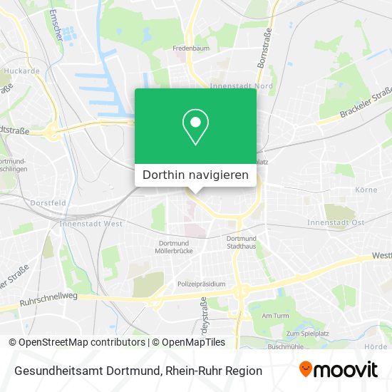 Gesundheitsamt Dortmund Karte