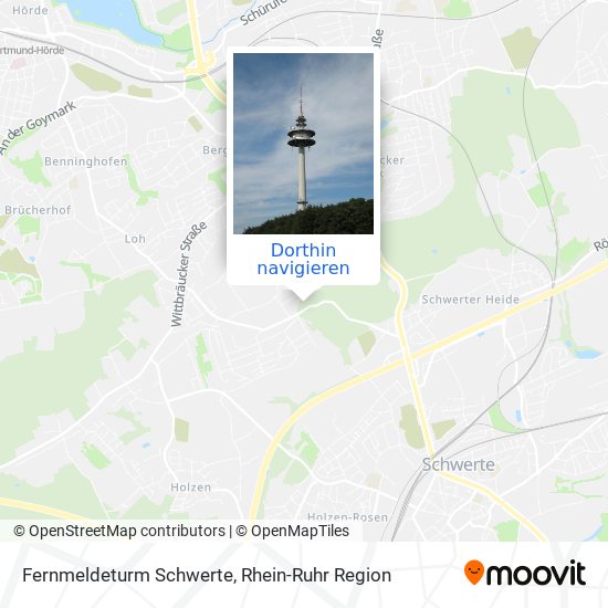 Fernmeldeturm Schwerte Karte