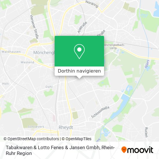 Tabakwaren & Lotto Fenes & Jansen Gmbh Karte