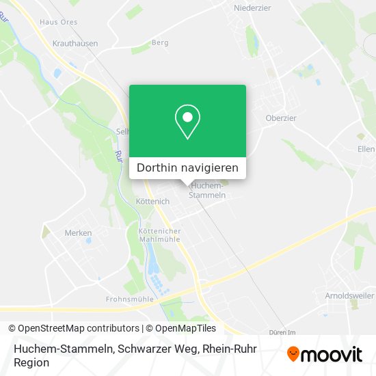 Huchem-Stammeln, Schwarzer Weg Karte