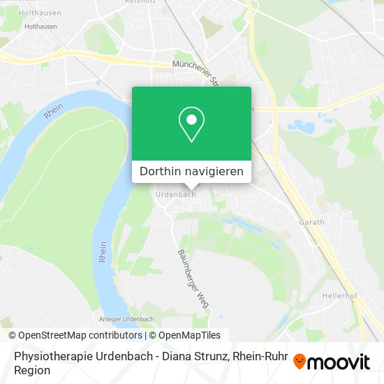 Physiotherapie Urdenbach - Diana Strunz Karte