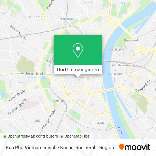 Bun Pho Vietnamesische Küche Karte