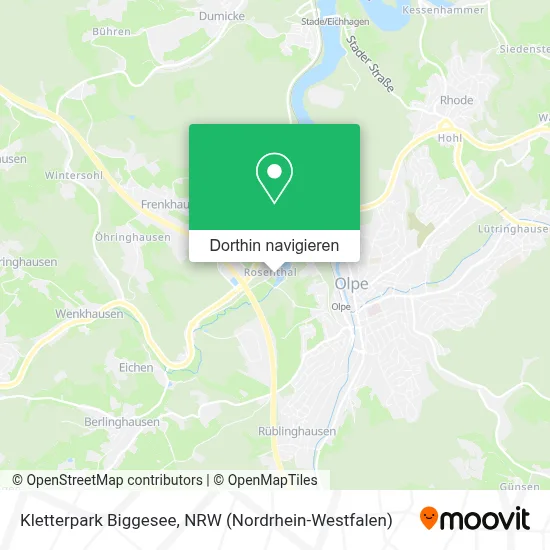 Kletterpark Biggesee Karte