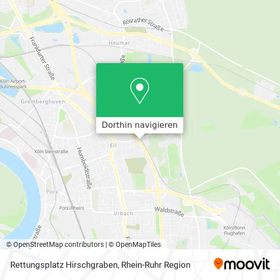 Rettungsplatz Hirschgraben Karte