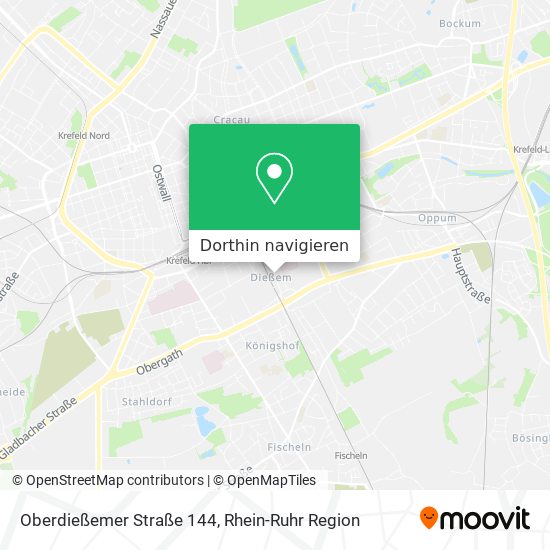 Oberdießemer Straße 144 Karte