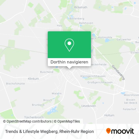 Trends & Lifestyle Wegberg Karte