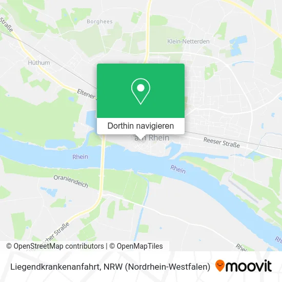 Liegendkrankenanfahrt Karte