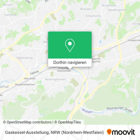 Gaskessel-Ausstellung Karte