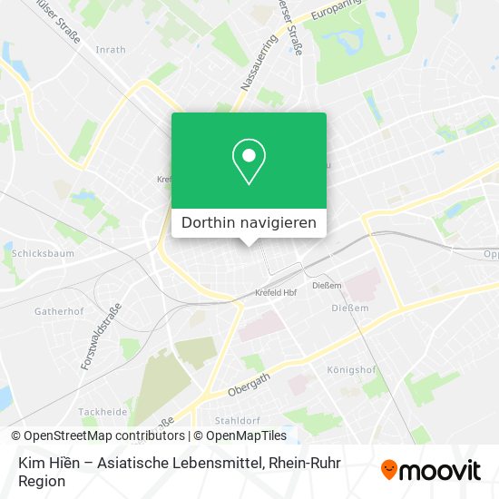 Kim Hiền – Asiatische Lebensmittel Karte
