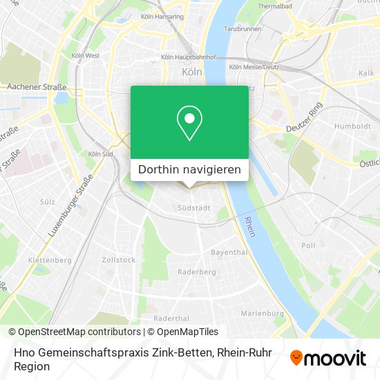 Hno Gemeinschaftspraxis Zink-Betten Karte