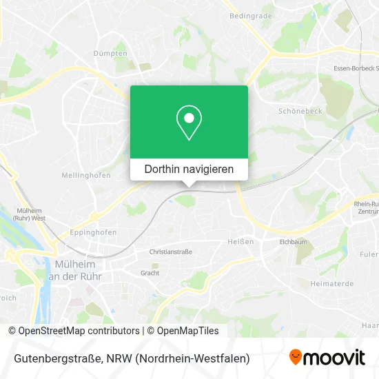 Gutenbergstraße Karte