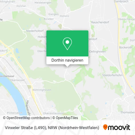 Vinxeler Straße (L490) Karte