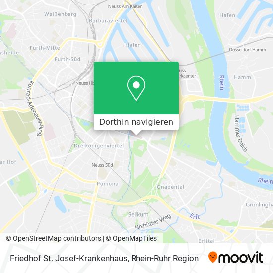 Friedhof St. Josef-Krankenhaus Karte