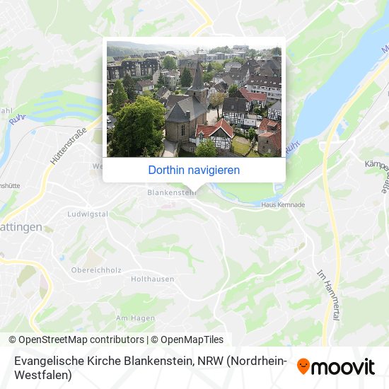 Evangelische Kirche Blankenstein Karte