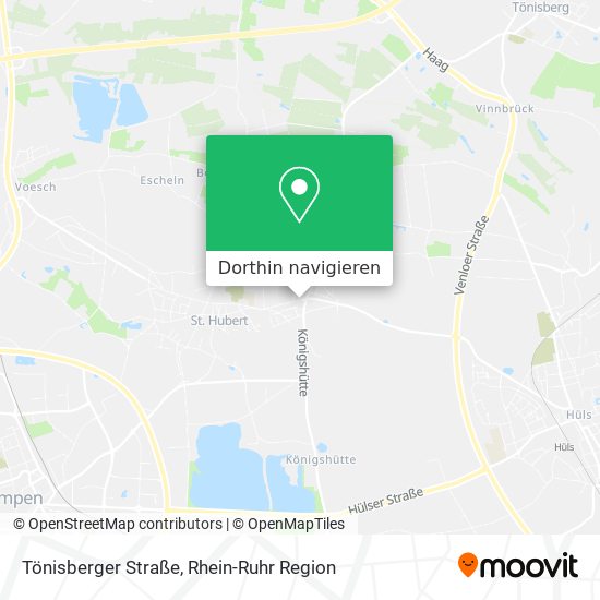 Tönisberger Straße Karte