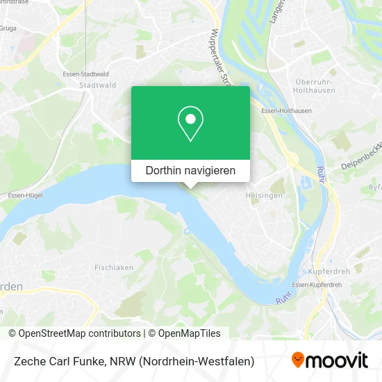 Zeche Carl Funke Karte